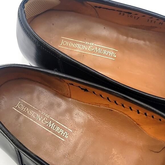 JOHNSTON & MURPHY sz11 Domani Genuine Alligator Kiltie Tassel Loafers SP…